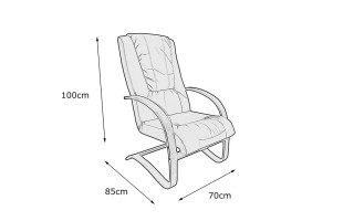 Fotel skórzany MIAMI typu finka