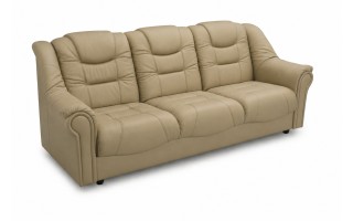 Wersalka / Kanapa / Sofa  skórzana PANAMA   z funkcją spania + pojemnik na pościel