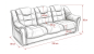 Sofa PANAMA 3os / tkanina Sofa PANAMA 3os / tkanina